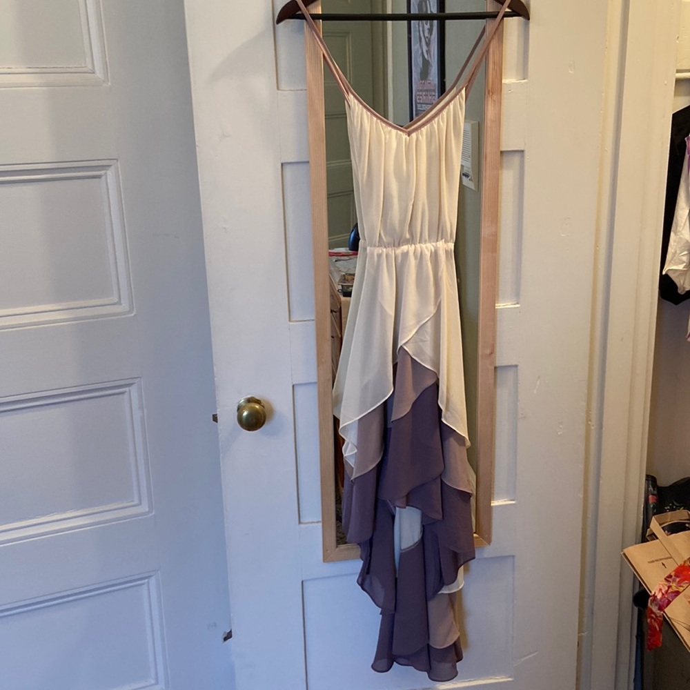 Beautiful asymmetrical ombré dress